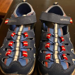 Gently used kids Merrells